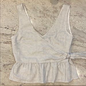 Abercrombie & Fitch Striped Wrap Tank
